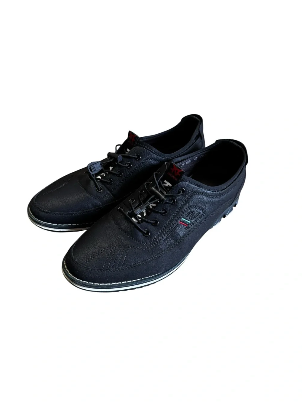 Men's Black Lace-Up Derby Shoes US Size 10 EU Size 43